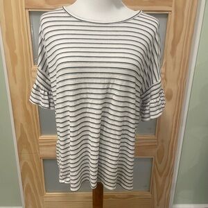 Bobeau Striped Top Size L